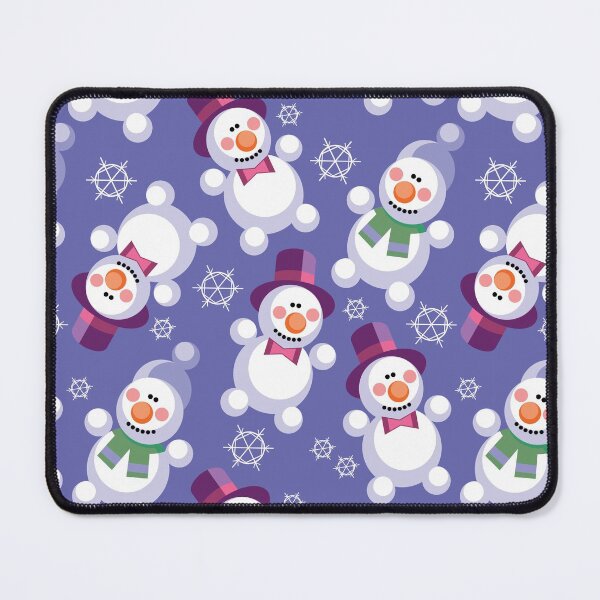 Item preview, Winter Christmas Snowmen Snowflakes designed and sold by Pink Pineapple Works.