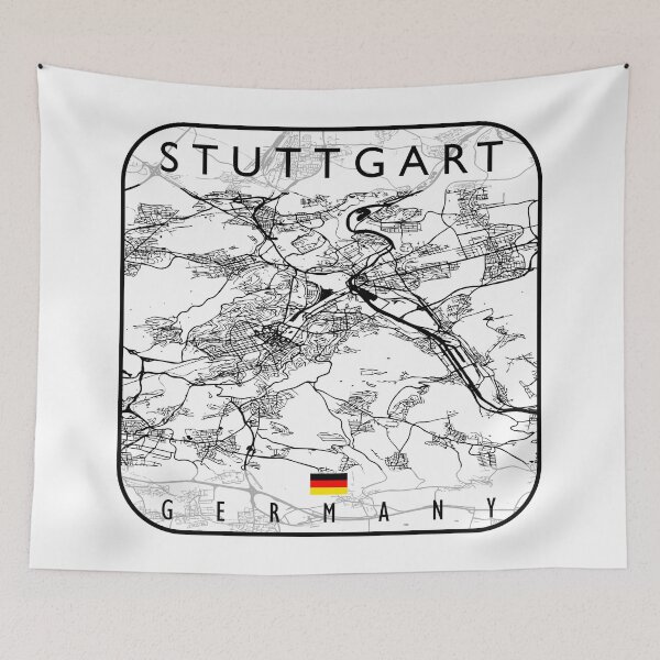 Artikelvorschau, STUTTGART KARTE DEUTSCHLAND entworfen und verkauft von hatimelhag.