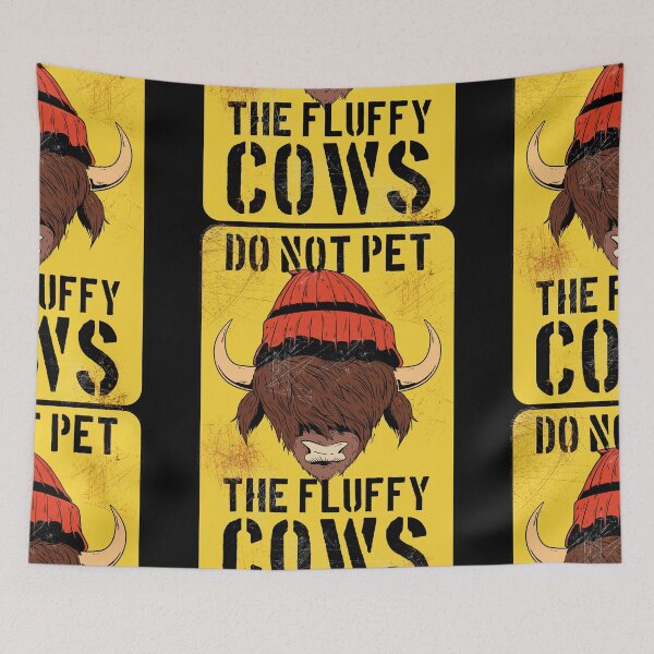 Item preview, Do not pet the fluffy cows designed and sold by 99vectors.