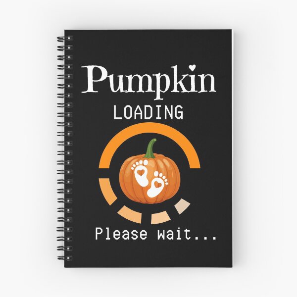 Item preview, Funny Pumpkin Loading Please Wait, Pregnancy Maternity Announcement, New Baby designed and sold by InkItStudio.
