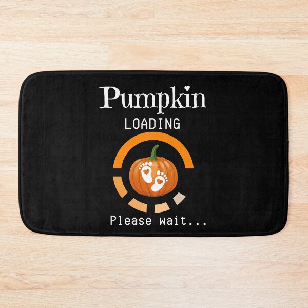 Item preview, Funny Pumpkin Loading Please Wait, Pregnancy Maternity Announcement, New Baby designed and sold by InkItStudio.