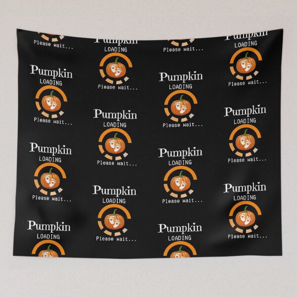 Item preview, Funny Pumpkin Loading Please Wait, Pregnancy Maternity Announcement, New Baby designed and sold by InkItStudio.