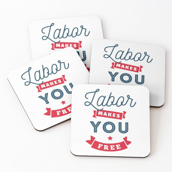 Item preview, Labor Makes You Free designed and sold by FoxLand.