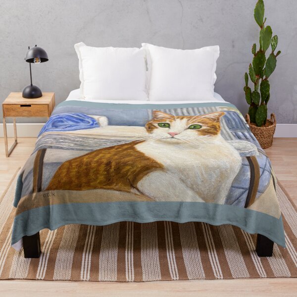 Item preview, Ginger and White Tabby Cat designed and sold by KarenZuk.