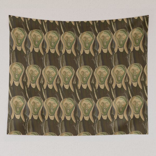 Item preview, Edvard Munch Scream's Pattern  designed and sold by Provocadores.
