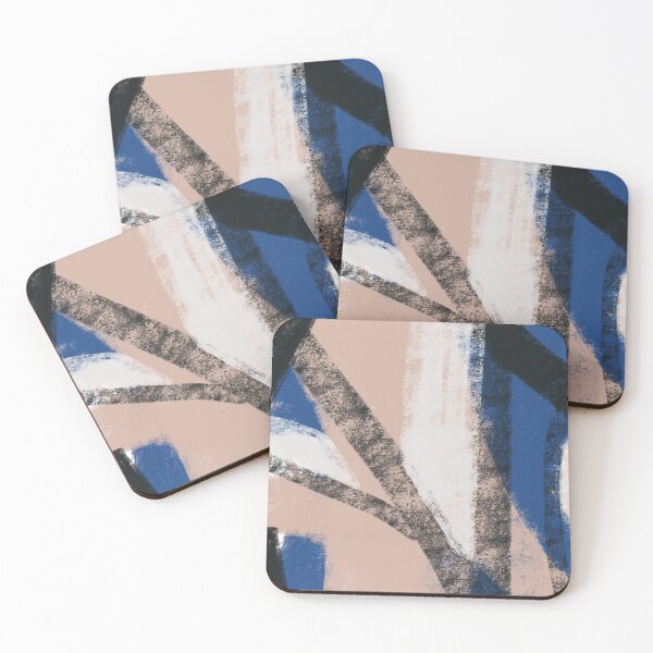 Item preview, Artistic Modern Abstract art blue, black and pink designed and sold by PrintsShopArt.