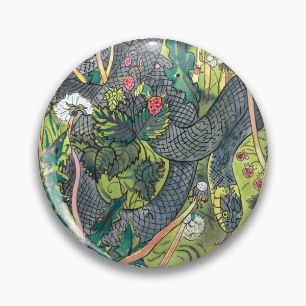 Item preview, Grass snake, dandelions and wild strawberry designed and sold by naktis.