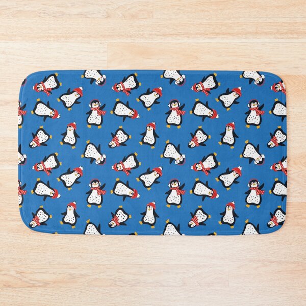 Item preview, Dancing Penguins, Blue designed and sold by Jacqueline Hurd.