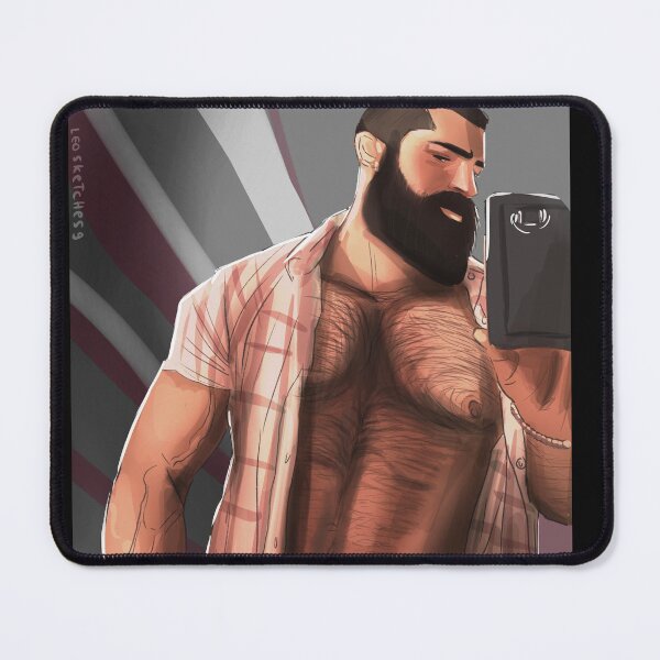 Item preview, bearded selfie designed and sold by Leosketches.