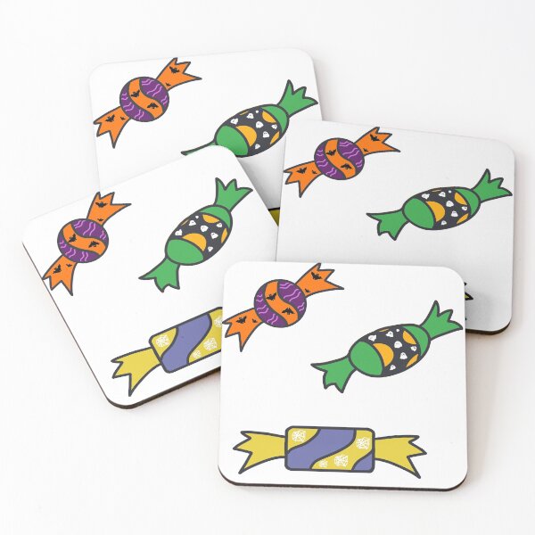 Item preview, cute trick or treat sour candy sticker pack designed and sold by moonbean-art.