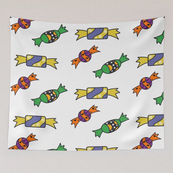 Item preview, cute trick or treat sour candy sticker pack designed and sold by moonbean-art.