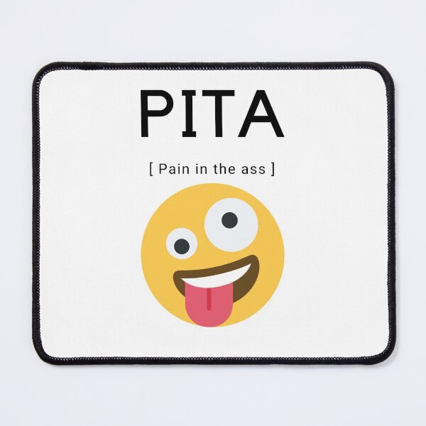 Item preview, PITA explained emoji designed and sold by aminazh.