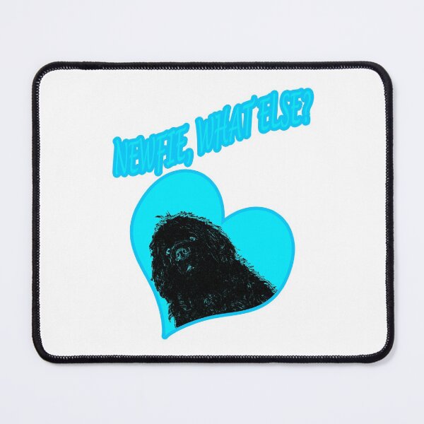 Item preview, Newfoundland dog in blue heart designed and sold by Moonyflower.