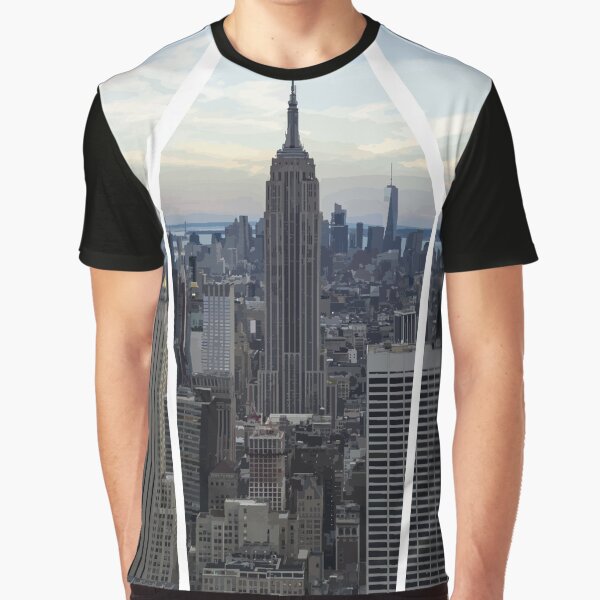 New York Skyline - City Buildings Skyline NY / NYC Graphic T-Shirt