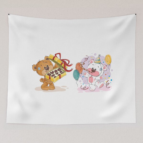 Item preview,  Milk and Mocha bear celebrating their birthday  designed and sold by Giovanni's  Brown Quotes.