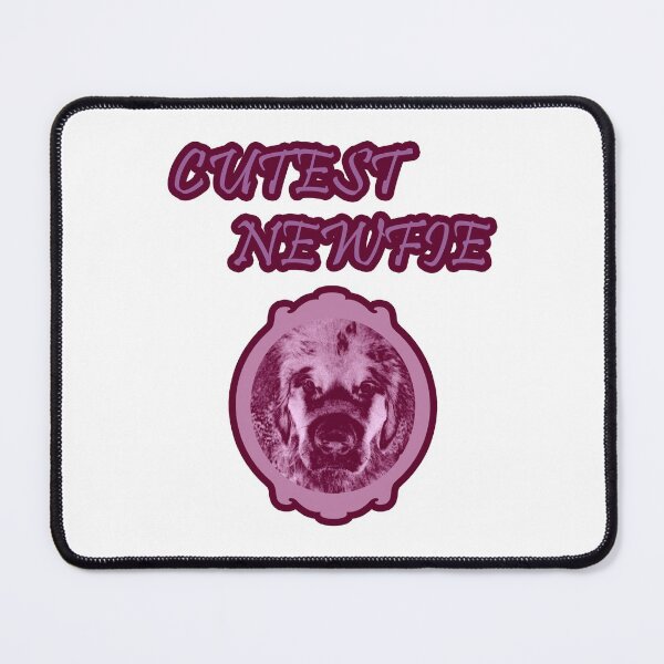 Item preview, Cute Newfoundland Dog framed purple designed and sold by Moonyflower.