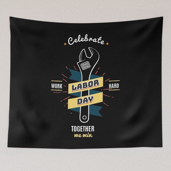 Item preview, Celebrate Labor Day Together We Win designed and sold by FoxLand.