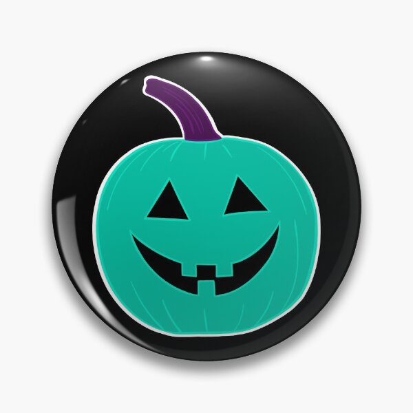 Item preview, Pumpkin Head Traditional Teal Jack O Lantern designed and sold by that5280lady.