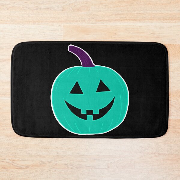 Item preview, Pumpkin Head Traditional Teal Jack O Lantern designed and sold by that5280lady.