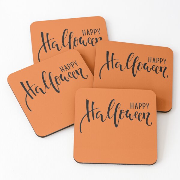 Item preview, Happy Halloween Script Hand Writing Text Black designed and sold by WearWolfDesigns.