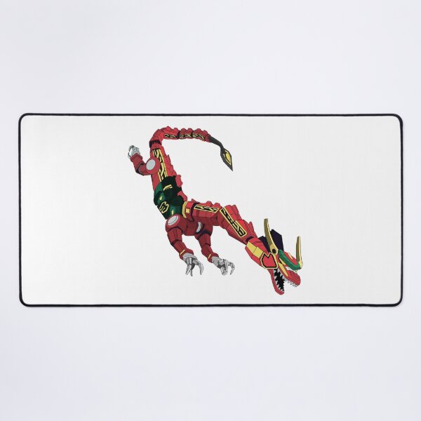 Vista previa del artículo con la obra «Dragón rojo Thunderzord», diseñado y vendido por Alexander  Ng.
