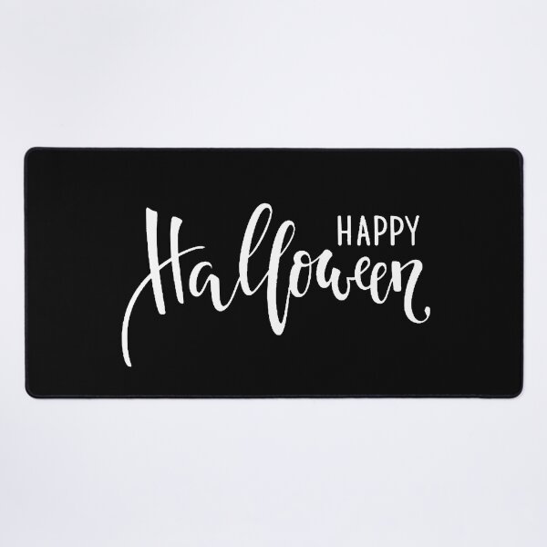 Item preview, Happy Halloween Script Hand Writing Text White designed and sold by WearWolfDesigns.