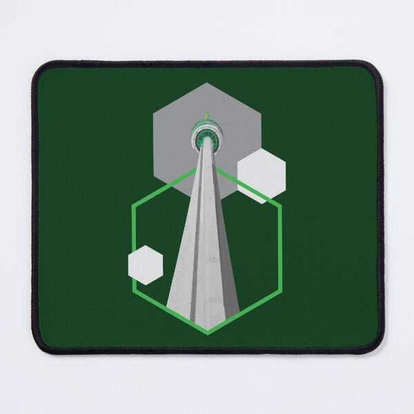 Item preview, Tall Tower Green Hexagon - CN Canada Tower designed and sold by mitevisuals.