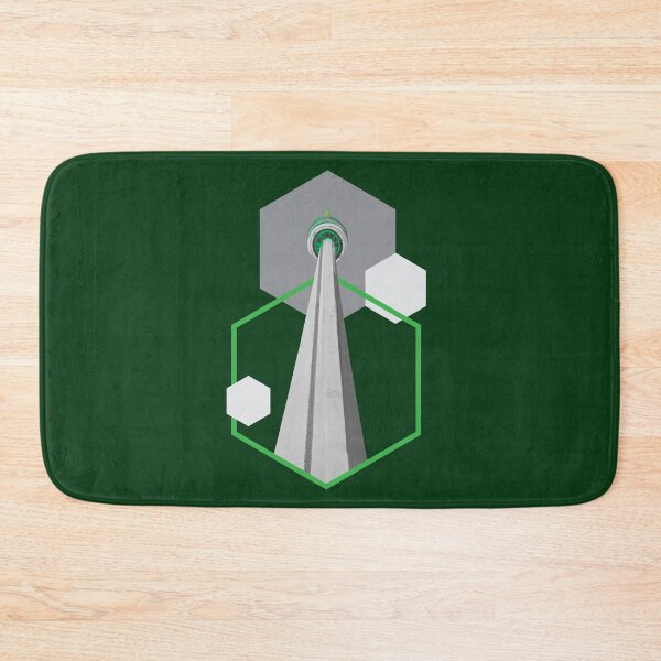 Item preview, Tall Tower Green Hexagon - CN Canada Tower designed and sold by mitevisuals.