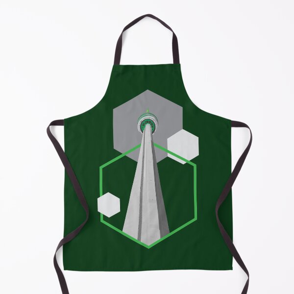 Item preview, Tall Tower Green Hexagon - CN Canada Tower designed and sold by mitevisuals.