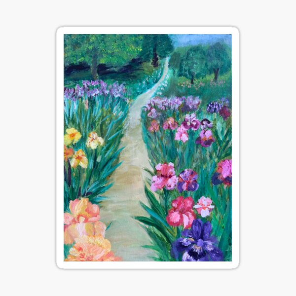 Iris Garden Path - Image to symbollically widen a hallway or staircase, or to complete the floor plan Sticker