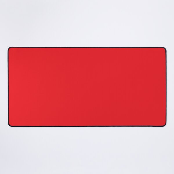 Red Color - Red one colour Desk Mat