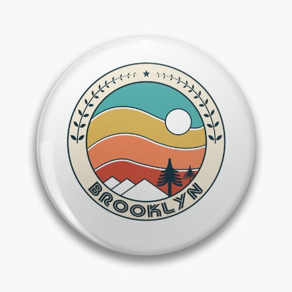 Item preview, Brooklyn Retro Vintage Sunset - Brooklyn New York Mountain Souvenir - Gift - Hometown - Hiking - Nature designed and sold by HappyTees Lab.