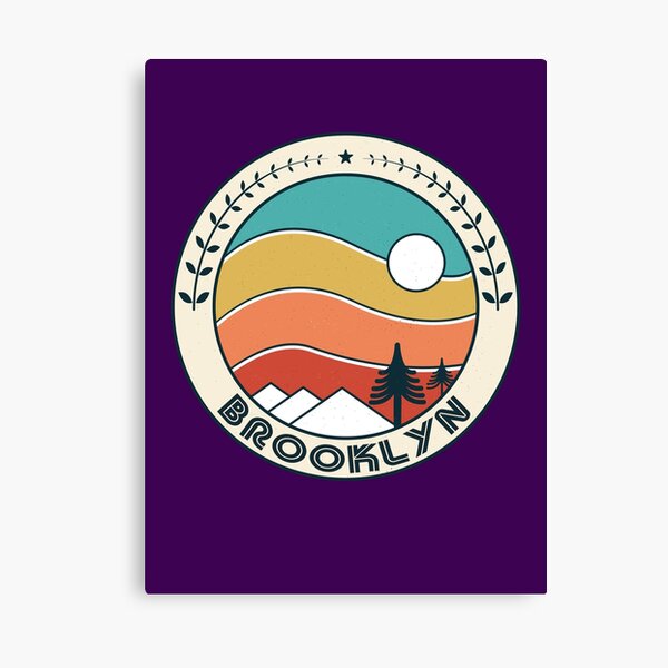Item preview, Brooklyn Retro Vintage Sunset - Brooklyn New York Mountain Souvenir - Gift - Hometown - Hiking - Nature designed and sold by HappyTees Lab.