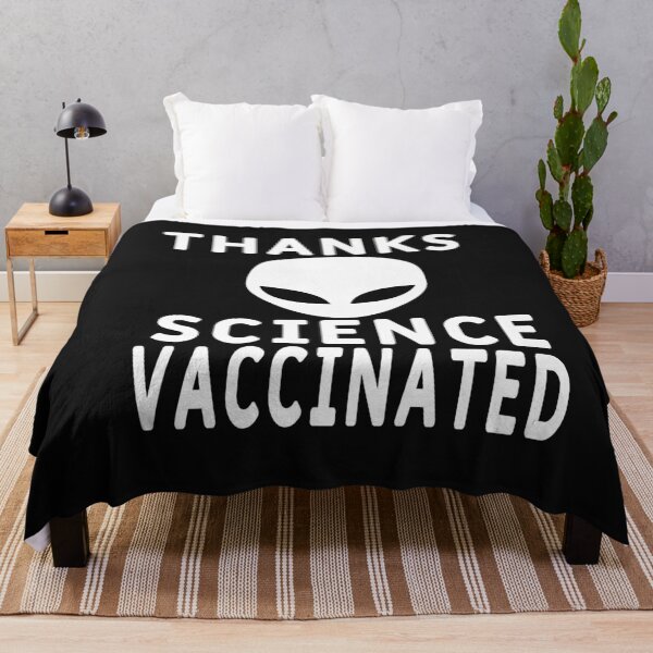Item preview, THANKS SCIENCE VACCINATED. designed and sold by leicha.