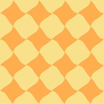 Artwork thumbnail, Square Retro Pattern Yellow by LIRAZ ZIV