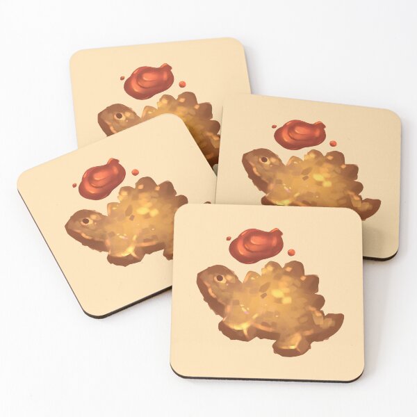 Item preview, Dinosaur Chicken Nugget and Ketchup designed and sold by GalaxyChicken.