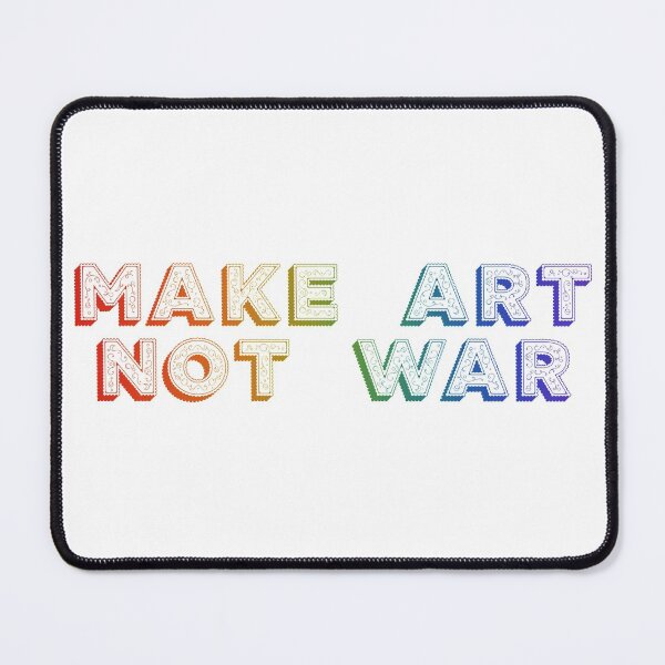 Item preview, Make art not war - rainbow swirl designed and sold by annaguerrawords.