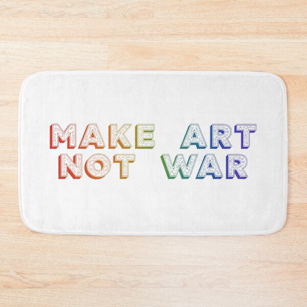 Item preview, Make art not war - rainbow swirl designed and sold by annaguerrawords.