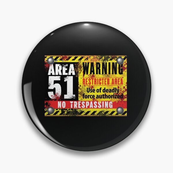 Item preview, Area 51 Warning Restricted Area No Trespassing designed and sold by RIGHTCHUS.