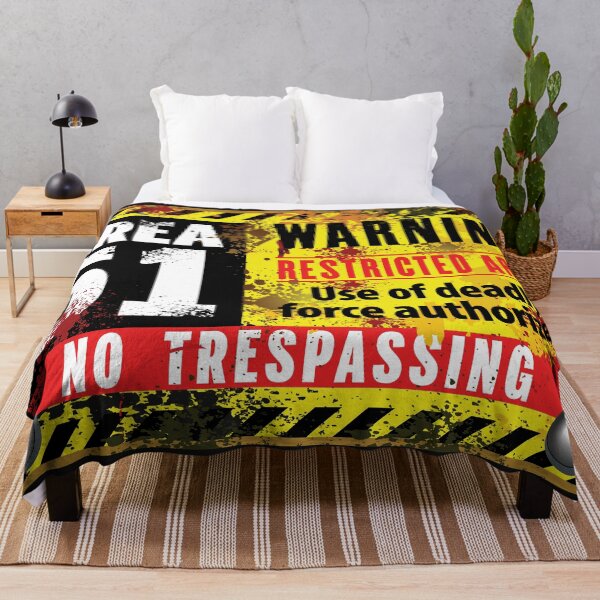 Item preview, Area 51 Warning Restricted Area No Trespassing designed and sold by RIGHTCHUS.