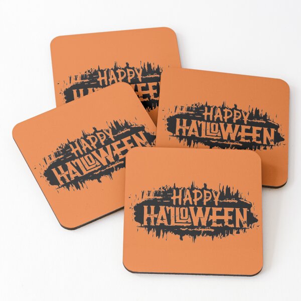 Item preview, Happy Halloween Grunge Style Hand Writing Text Black designed and sold by WearWolfDesigns.