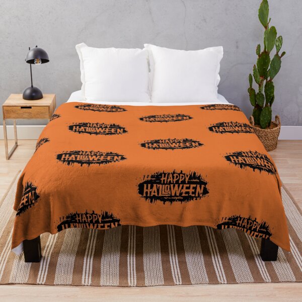 Item preview, Happy Halloween Grunge Style Hand Writing Text Black designed and sold by WearWolfDesigns.