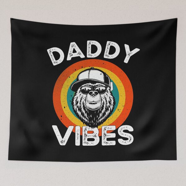 Item preview, Retro Daddy Vibes - Grizzly Bear designed and sold by Myth-Creatures.