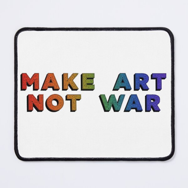 Item preview, Make art not war - bold rainbow swirl designed and sold by annaguerrawords.