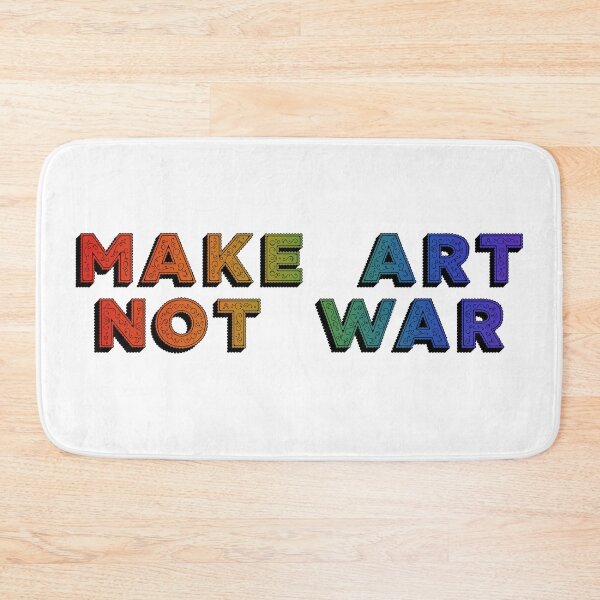 Item preview, Make art not war - bold rainbow swirl designed and sold by annaguerrawords.