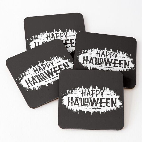 Item preview, Happy Halloween Grunge Style Hand Writing Text White designed and sold by WearWolfDesigns.