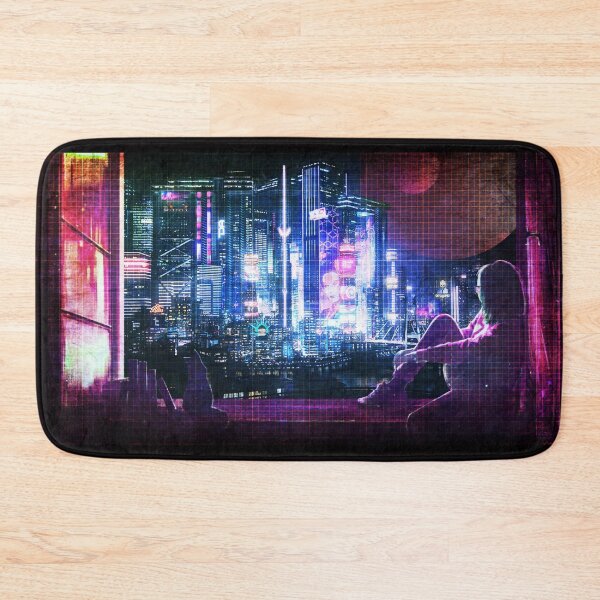 Item preview, Cyberpunk Nightscape designed and sold by Verdant Rose Studio.