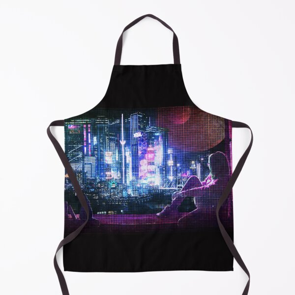 Item preview, Cyberpunk Nightscape designed and sold by Verdant Rose Studio.