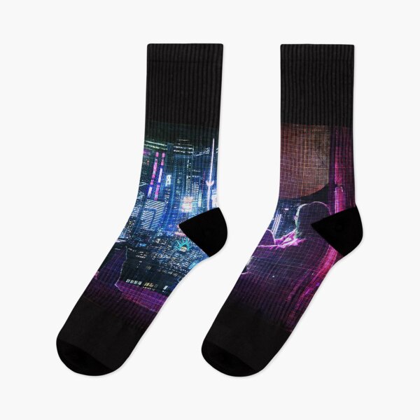Item preview, Cyberpunk Nightscape designed and sold by Verdant Rose Studio.