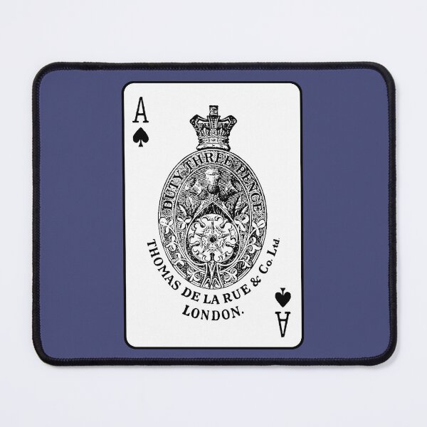Item preview, Playing cards duty stamp 1800s Ace of Spades vintage designed and sold by SolidEarthArt.